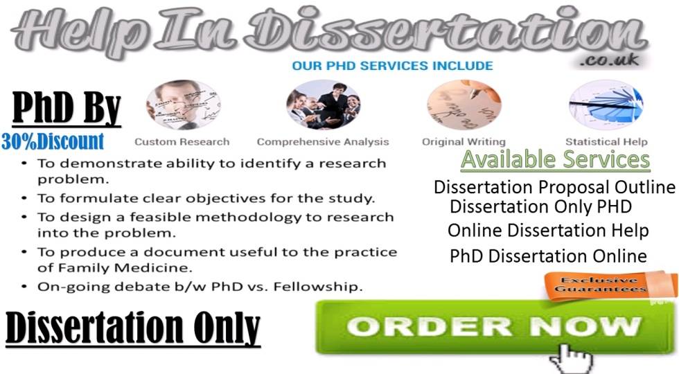 phd by dissertation only
